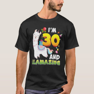 Camiseta Tengo 30 años llamando a Llama Amaz
