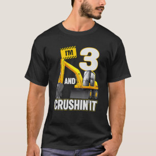 Camiseta Tengo 3 años y cavé la excavadora de la construcci