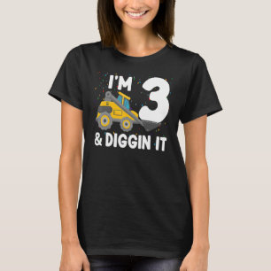 Camiseta Tengo 3 años y lo desgarro 3 años Excavator Ki