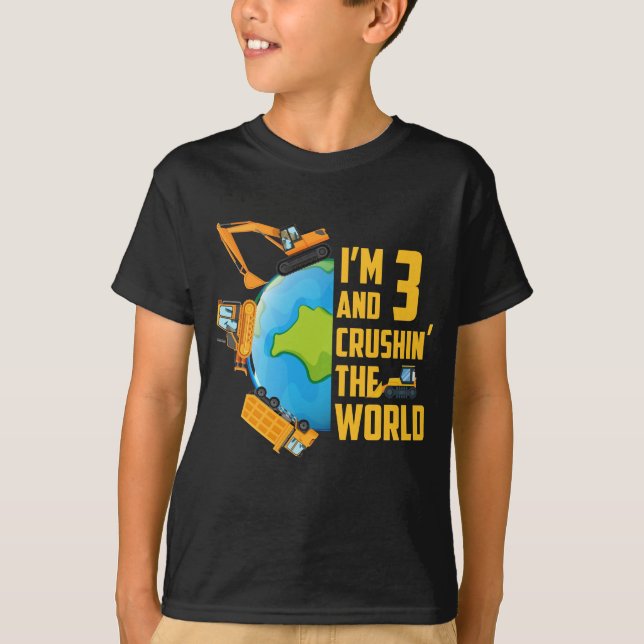 Camiseta Tengo 3 años y no estoy en el mundo, adolescente (Anverso)