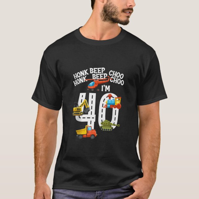 Camiseta Tengo 40 años de los camiones Guay de más de 40 añ (Anverso)