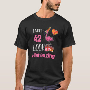 Camiseta Tengo 42 Años Flamante Flamingo 42