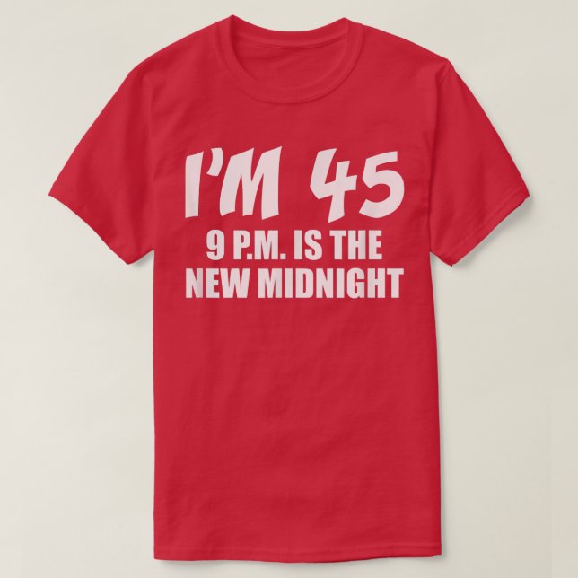 Camiseta Tengo 45 9 p. m. (Diseño del anverso)