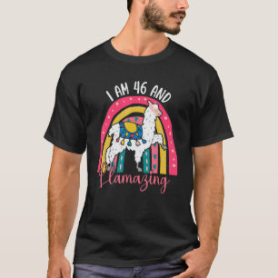 Camiseta Tengo 46 Años Y Llamo Alpaca Llama 46