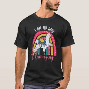 Camiseta Tengo 49 Años Y Llamo Alpaca Llama 49
