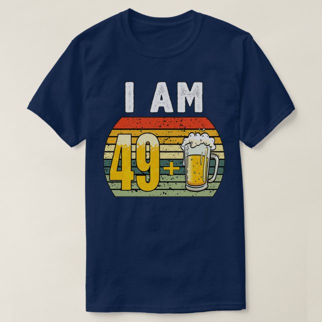 Camiseta Tengo 49 Más Cerveza 50 Cumpleaños (Diseño del anverso)