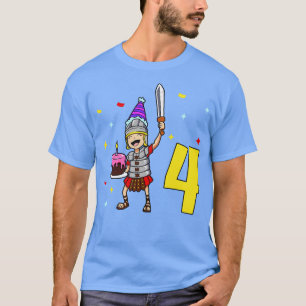 Camiseta Tengo 4 años con niños de Centurion y 4 años