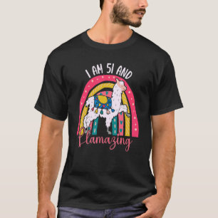 Camiseta Tengo 51 Años Y Llamo Alpaca Llama 51