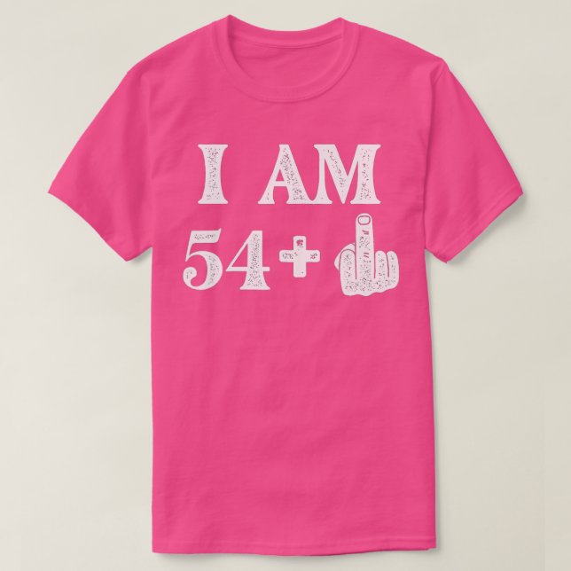 Camiseta Tengo 54 Más 1 Años Y 55 Años (Diseño del anverso)