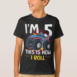 Camiseta Tengo 5 años así es como hago el Monster Truck Boy