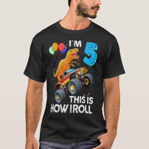 Camiseta Tengo 5 años, así es como rollo el camión de Monst