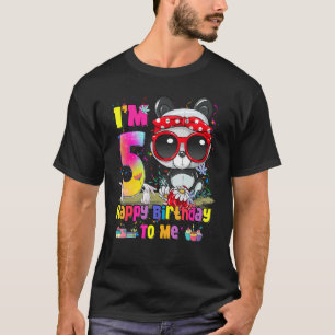 Camiseta Tengo 5 años, Chicas de quinto cumpleaños, Panda