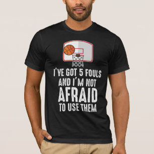 Camiseta Tengo 5 Fouls, gracioso jugador sarcástico de bal