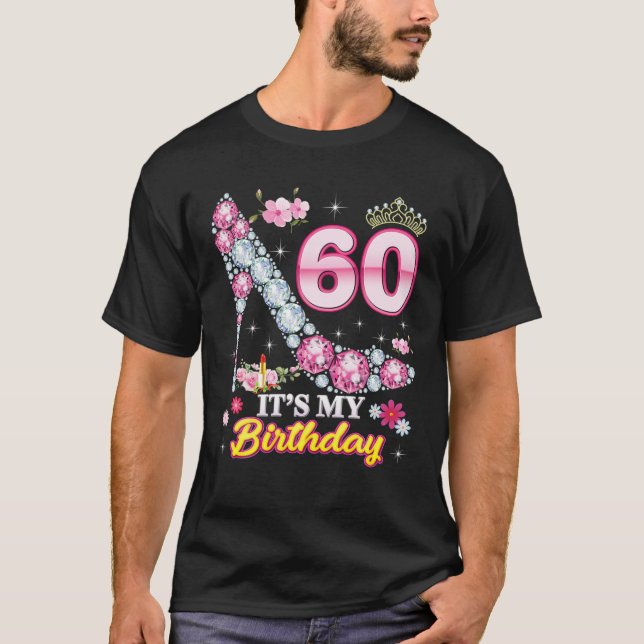 Camiseta Tengo 60 años y es mi 60 aniversario de Diamante R (Anverso)