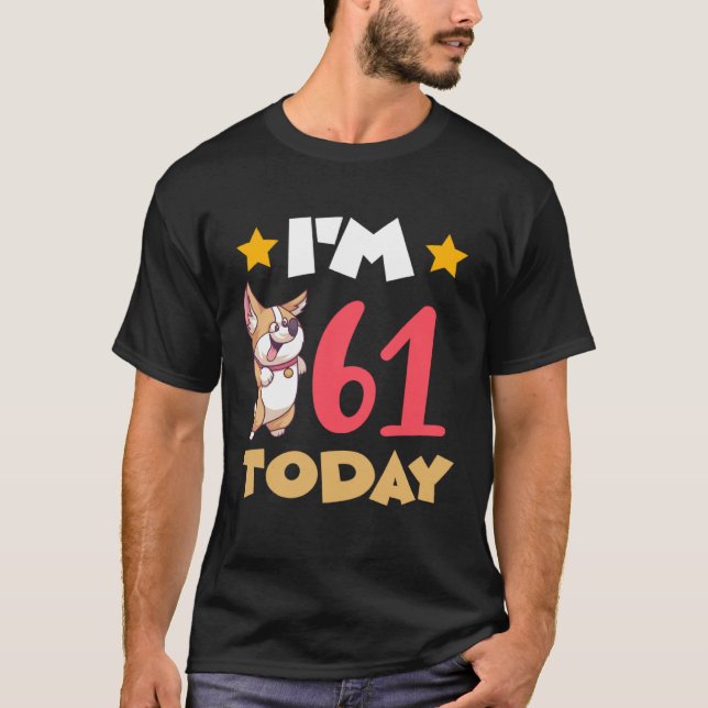 Camiseta Tengo 61 años hoy (Anverso)
