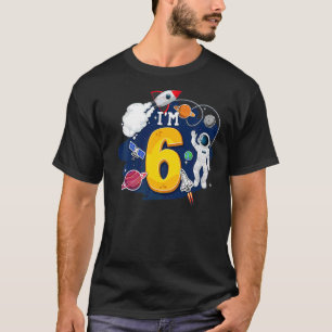 Camiseta Tengo 6 años en el espacio exterior Astronauta 6º