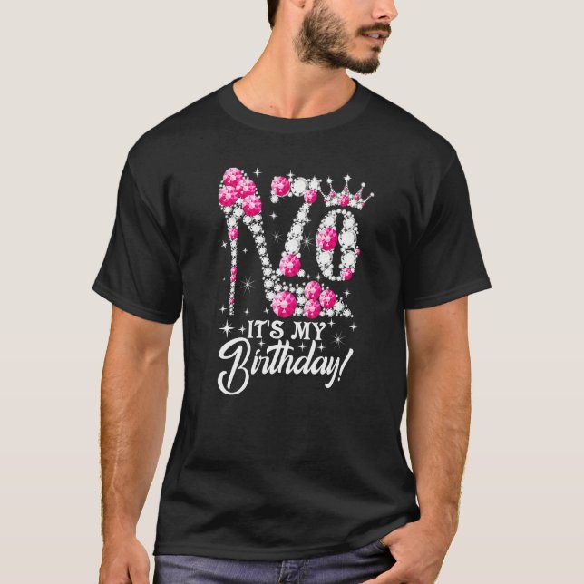 Camiseta Tengo 70 años y es mi 70 cumpleaños gracioso diam  (Anverso)