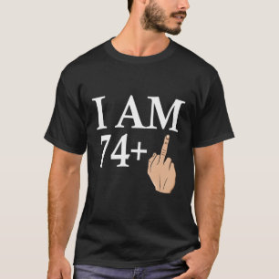 Camiseta Tengo 74 años de media honestidad cumpleaños B-Day