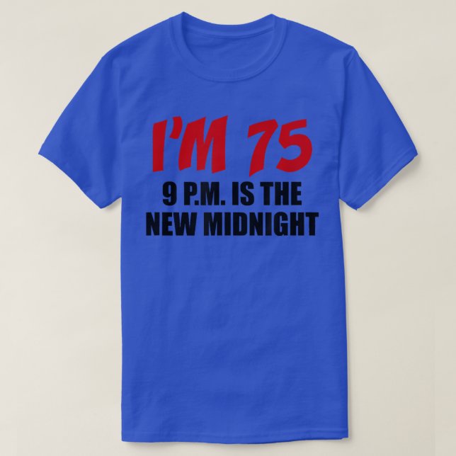 Camiseta Tengo 75 9 p. m. (Diseño del anverso)