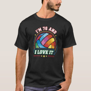 Camiseta Tengo 76 años y me encanta el voleibol deportivo 7