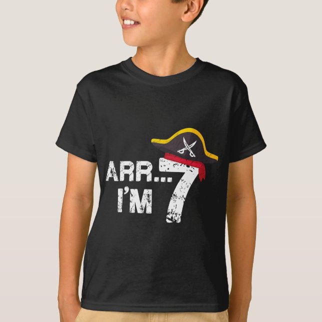 Camiseta Tengo 77 años de Pirata Crossbone (Anverso)