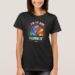 Camiseta Tengo 77 años y me encanta el voleibol deportivo 7