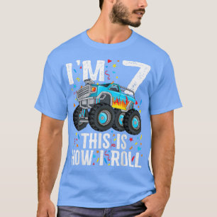 Camiseta Tengo 7 años, así es como rollo el Camión de Monst