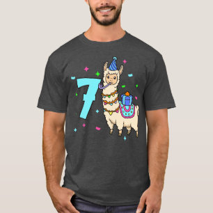 Camiseta Tengo 7 años con los niños de Lama 7 años
