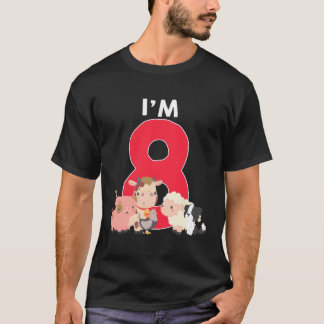 Camiseta Tengo 8 Animales Granjeros