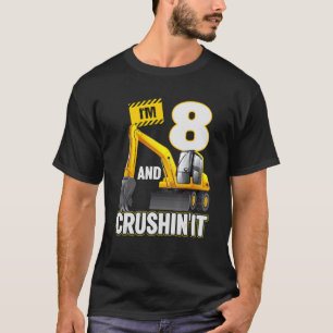 Camiseta Tengo 8 años y cavé la excavadora de la construcci
