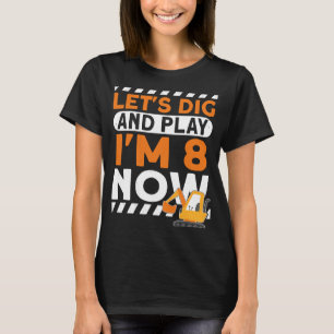Camiseta Tengo 8 días de construccion 8th Birthday Kids Exc