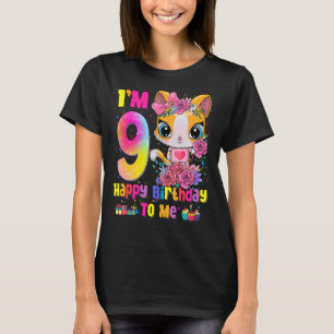 Camiseta Tengo 9 años, 9 años, Chicas de cumpleaños, edad 1