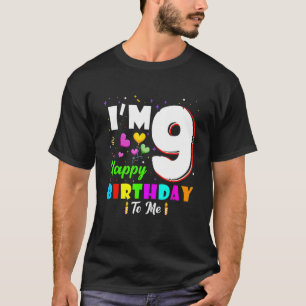 Camiseta Tengo 9 años, feliz cumpleaños para mí, noveno cum