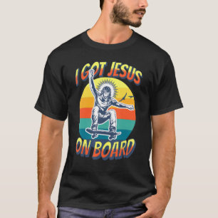Camiseta Tengo A Jesús A Bordo Saltando Trucos Aéreos De Sh