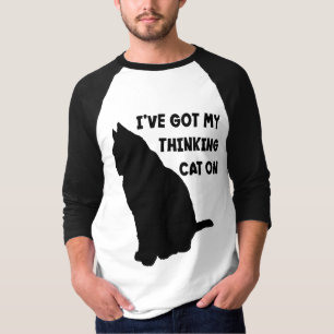 Camiseta Tengo a mi gato pensativo Funny Pun Quote