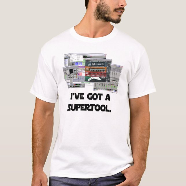 Camiseta Tengo A SUPERTOOL. (Anverso)