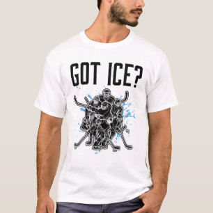 Camiseta Tengo a un jugador de hockey sobre hielo divertido