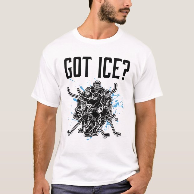 Camiseta Tengo a un jugador de hockey sobre hielo divertido (Anverso)