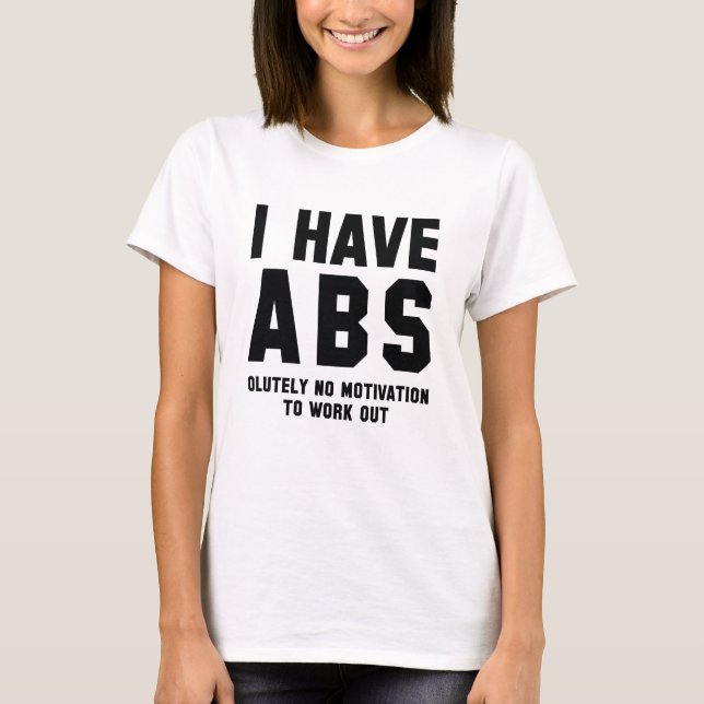 Camiseta Tengo abdominales (Anverso)