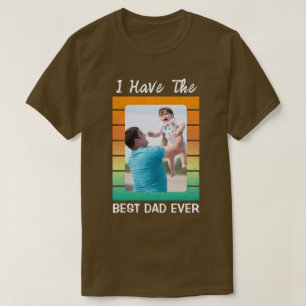 Camiseta Tengo al mejor papá con foto Personalizado