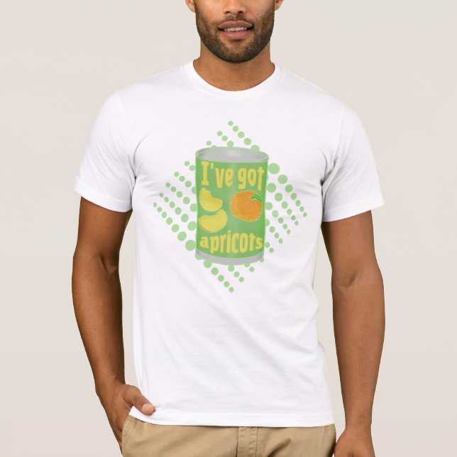Camiseta Tengo albaricoques Tin de fruta (Anverso)