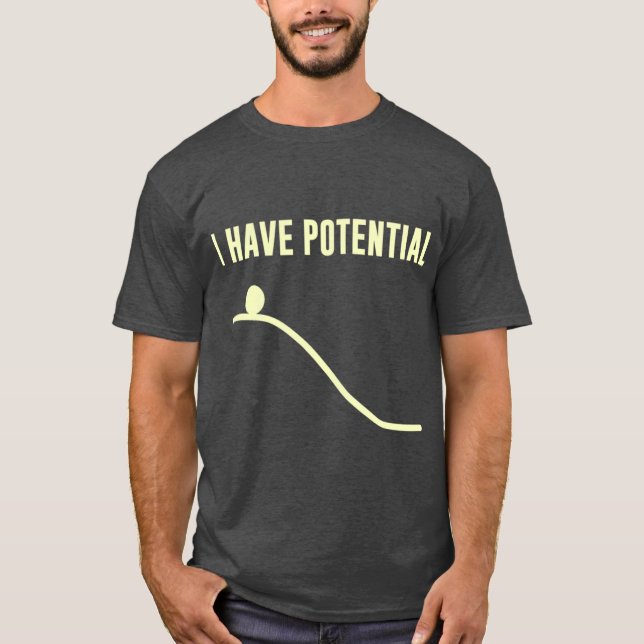 Camiseta Tengo amigos con energía potencial (Anverso)