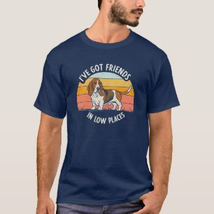 Camiseta Tengo amigos en lugares bajos - Divertido amante d