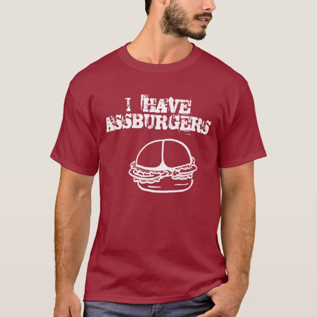 CAMISETA TENGO ASSBURGERS (Anverso)