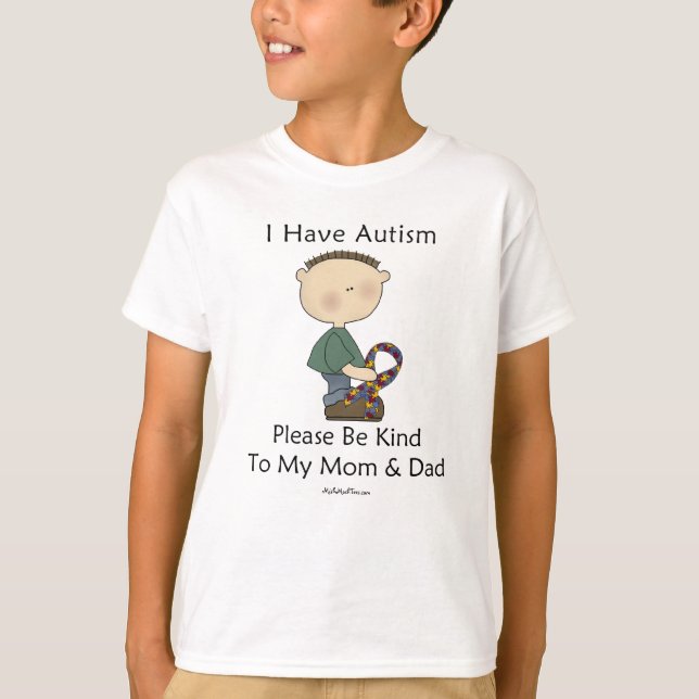 Camiseta Tengo autismo (el muchacho) (Anverso)