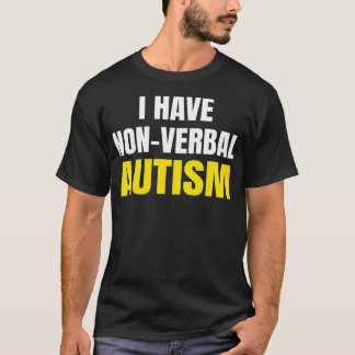 Camiseta TENGO AUTISMO NO VERBAL Autismo Conciencia Segurid
