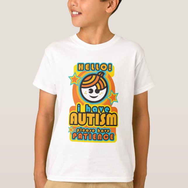 Camiseta Tengo autismo - por favor tengan paciencia (Anverso)