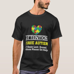 Camiseta Tengo Autismo Romper Conciencia Sobre El Autismo E