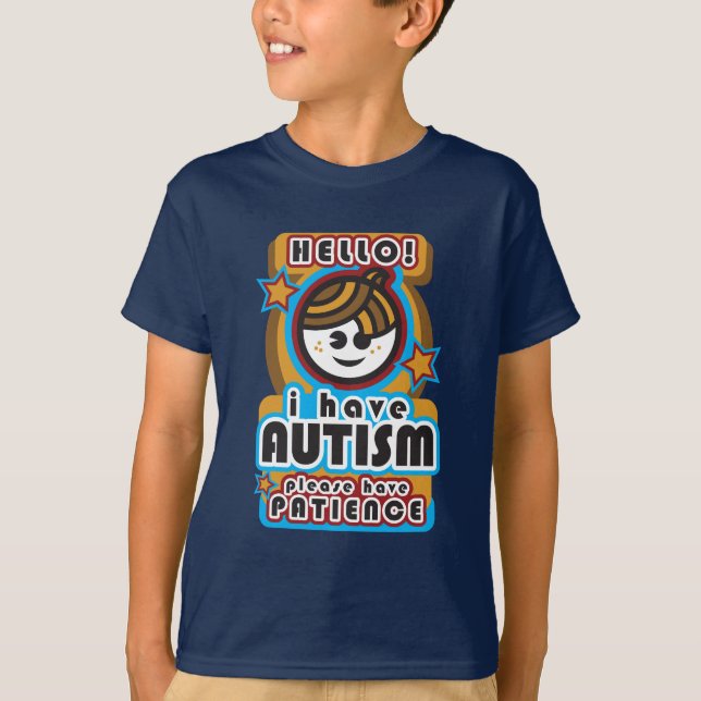 Camiseta Tengo autismo, tengo por favor paciencia (boy2) (Anverso)