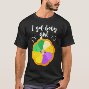 Camiseta Tengo bebé chica King Cake, revelación de embarazo
